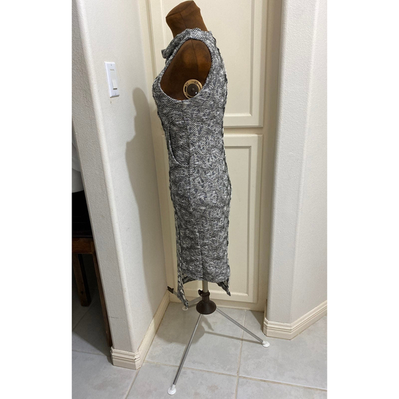 Free People MIDI length Cora Asymmetrical Jacquard Sweater Dress TUNIC Size Smal - Picture 6 of 11